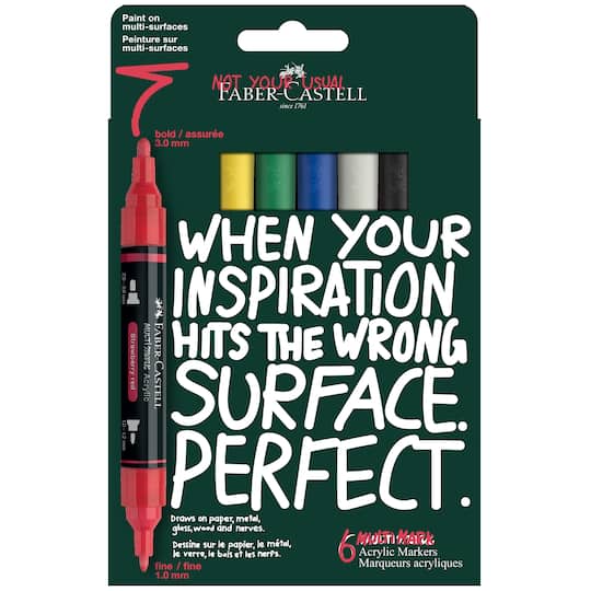 Faber-Castell® Primary Acrylic Paint Marker Set